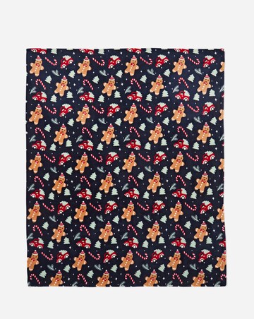 Christmas Gingerbread Fleece Throw