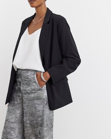 Joanna Hope Hammered Foil Wide Leg Trouser