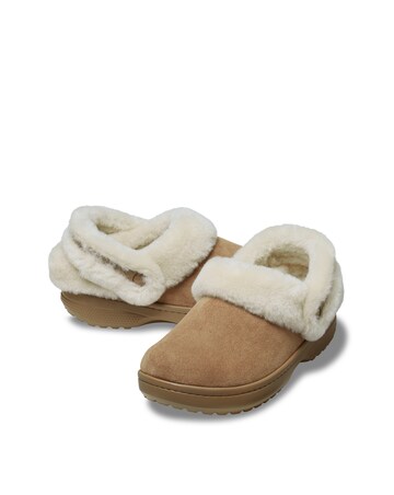 Crocs Sepia Classic Unfurgettable Vegan Suede Clog - Standard Fit