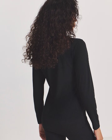 Pretty Secrets 2 Pack Thermal Long Sleeve Tops - Black