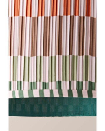 ValueLights Rae Large Striped Natural Easy Fit Shade 45cm