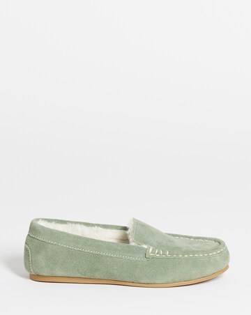 Leona Moccasin Slippers - Wide Fit (E)