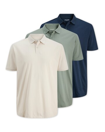 Jack & Jones Kane Polo 3 Pack - Multi