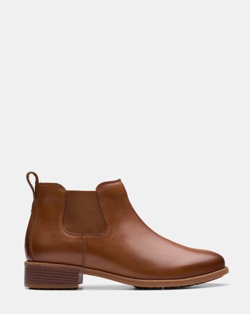 Clarks Leather Havisham Chelsea Ankle Boot - Wide Fit (E)