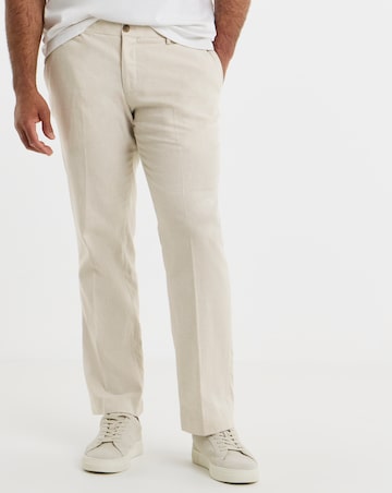 Jack & Jones Premium Martin Linen Blend Suit Trouser - Natural
