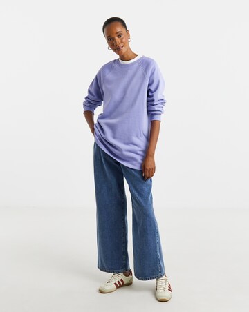 Lilac Classic Longline Sweatshirt