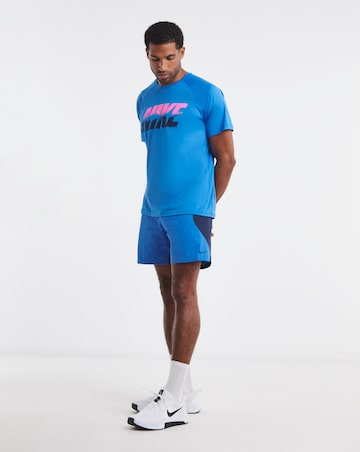 Nike 7 Inch Full Lined Zip Colourblock Swim Shorts