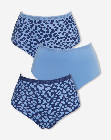 Pretty Secrets (3 Pack) Microfibre Lace Trim Full Breifs