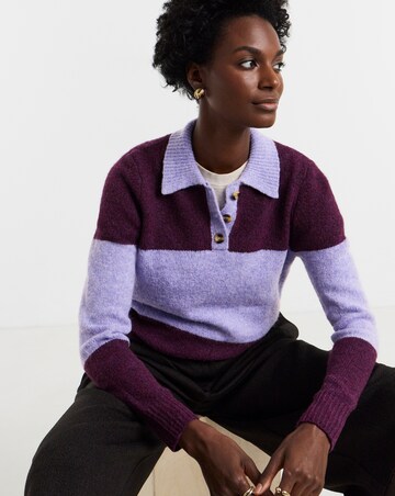 Colour Block Rugby Jumper