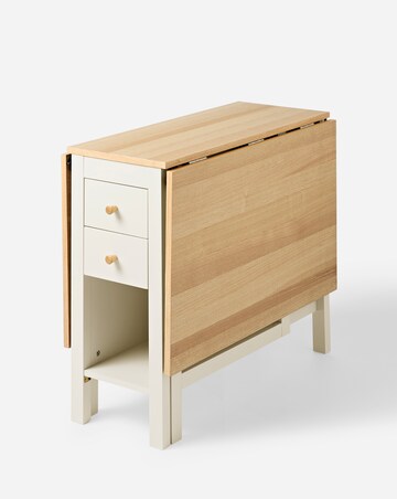Nelle Dropleaf Two Tone Dining Table