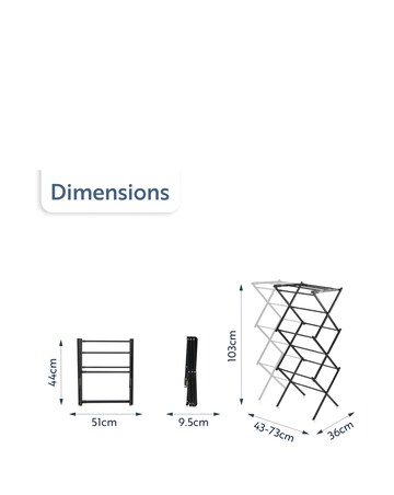 Minky Space Saver Extendable 3 Tier Airer