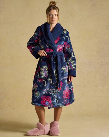 Joules Matilda Floral Luxury Dressing Gown