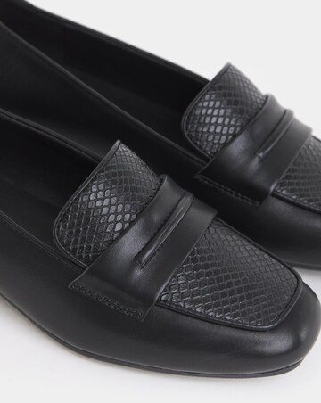 Hailey Block Heel Penny Loafer - Wide Fit (E)