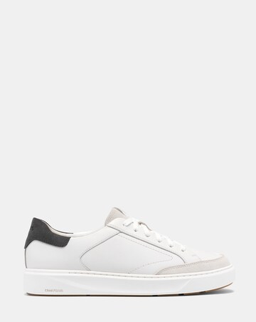 Clarks Code C Tie Leather Shoe - White