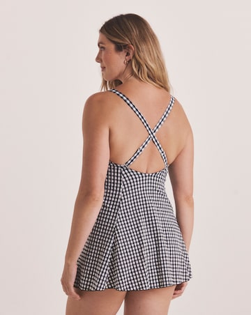 MAGISCULPT Gingham 360 Degree Shaping Swimdress