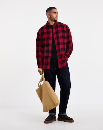 Jack & Jones Gingham Check Shirt - Red/Black