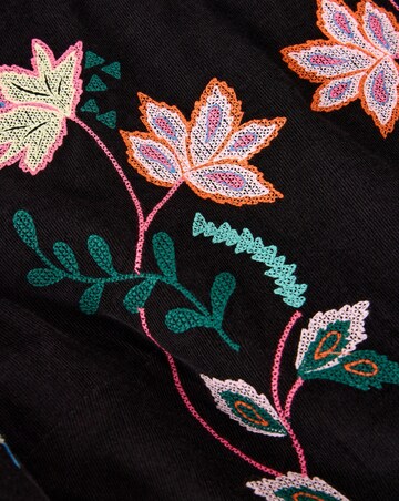 White Stuff Wren Embroidered Cord Dress