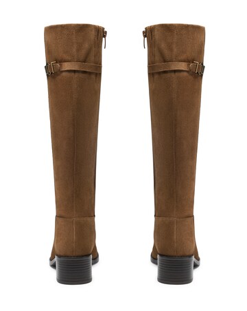 Clarks Suede Wrenn Knee High Boot - Standard Fit (D)