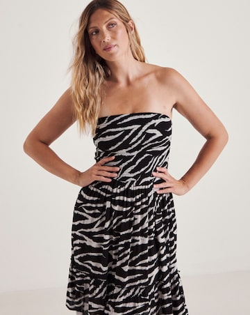 Value Shirred Mini Beach Dress