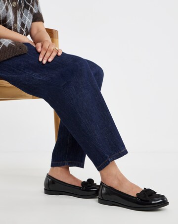 Kinzie Bow Detail Flat Shoes - Extra Wide Fit (EEE)