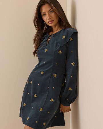 NOBODY'S CHILD HANNAH CORD MINI DRESS