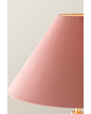 ValueLights Martha Pink Velvet Floor Lamp