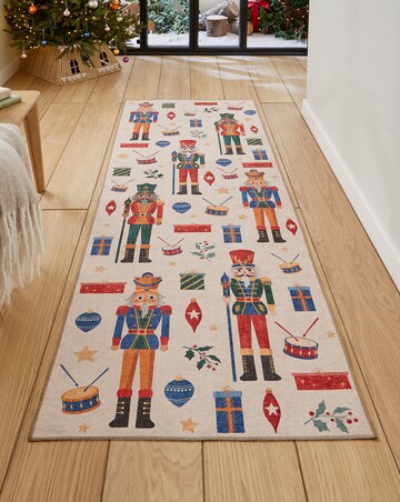 Christmas Nutcrackers Washable Runner