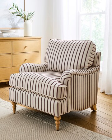 Wisteria Striped Armchair