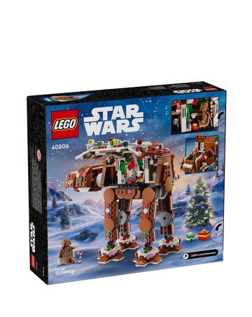 LEGO Gingerbread AT AT with minifigure