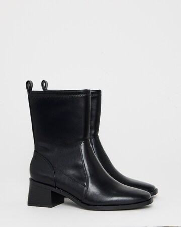 Kendal Block Heel Ankle Sock Boots - Wide Fit (E)