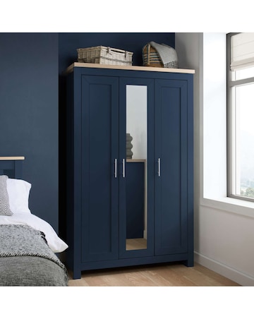 Highgate 3 Door Wardrobe With Mirror