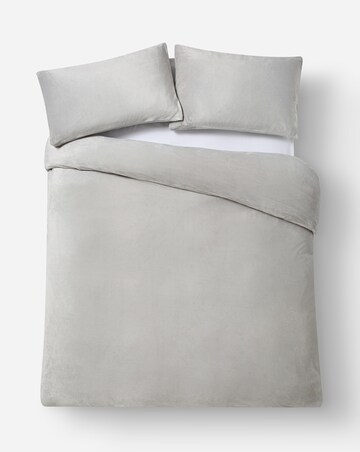 Plain Plush Fleece Duvet Cover Set