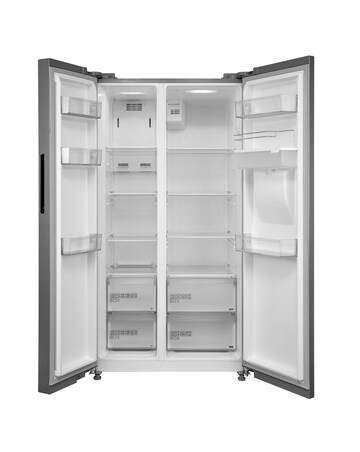 Midea Side-by-Side Fridge Freezer - Silver + Installation