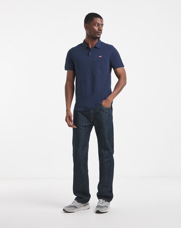 Levi's Short Sleeve Housemark Pique Polo - Navy