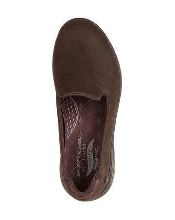 Skechers Chocolate Arch Fit N Joy Lite Ultra Go Loafers - Standard Fit (D)