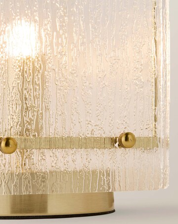 ValueLights Darcy Brushed Gold Frosted Table Lamp