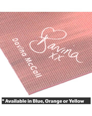 Davina McCall Yoga Mat & Yoga Block Set Orange