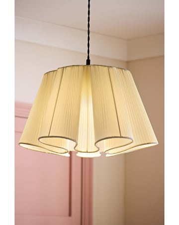 ValueLights Jemima Natural Full Pleated Shade