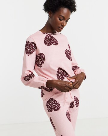 Pretty Secrets Heart Print Pyjama Set