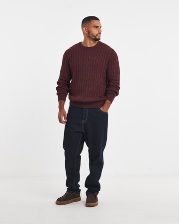 New Cable Design Crew Neck Jumper