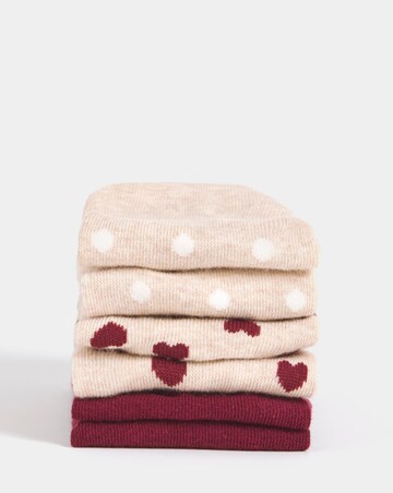 Pretty Secrets (3 Pair Pack) Reindeer Novelty Christmas Socks