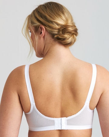 Miss Mary of Sweden Rose Embroidered Full Cup Wired Bra White