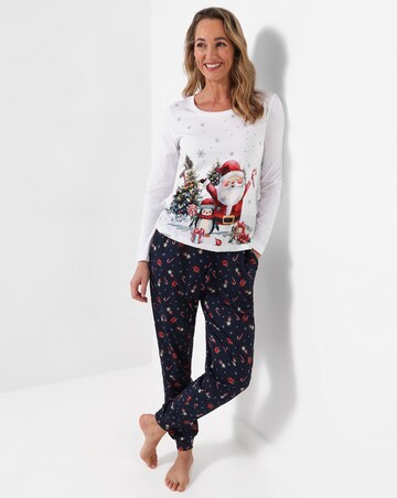 Joe Browns Jolly Santa Pyjama Set