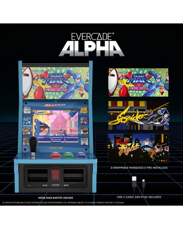 Evercade Alpha MegaMan Retro Gaming Bartop Arcade