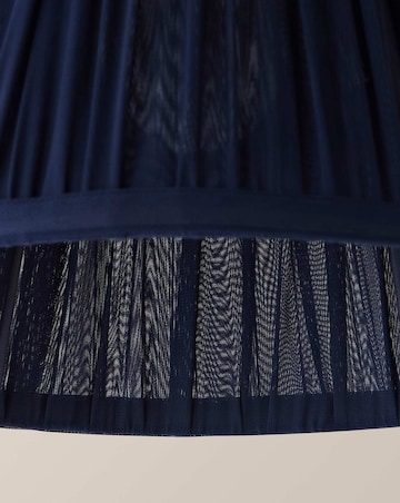 ValueLights Elowen Navy Chiffon Taper Shade