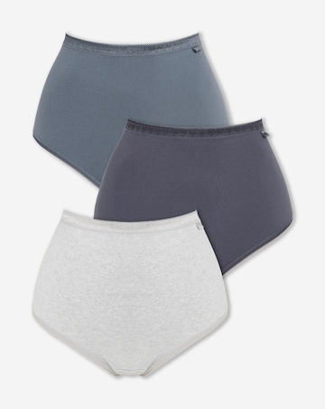 Slimma (3 Pack) Cotton Full Brief Knickers