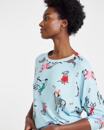 Pretty Secrets Supersoft Knit Dog Print Twosie