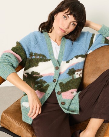 Fatface Landscape Cardigan