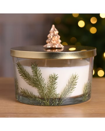 Pine Pattern Candle