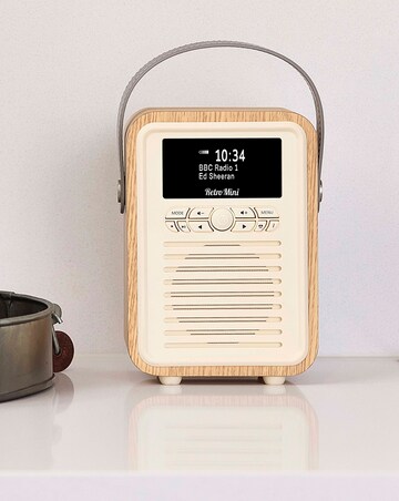VQ Retro Mini DAB Radio - Oak